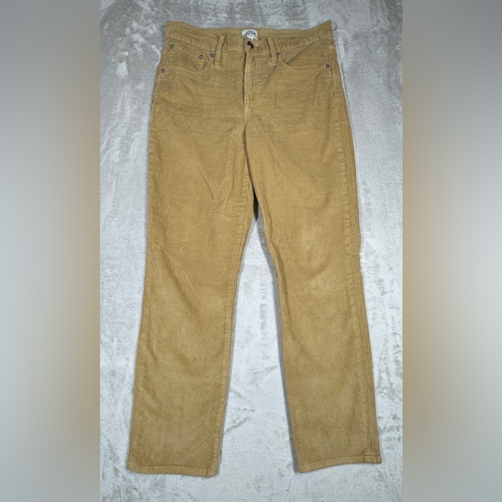 J.Crew Vintage Slim Straight Corduroy Neutral Tan Zipper Fly Pants Size 29